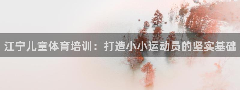 富联平台离7O777：江宁儿童体育培训：打造小小运动
