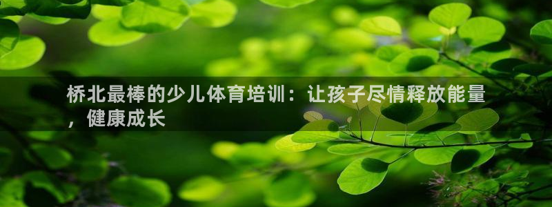 富联平台用户登陆：桥北最棒的少儿体育培训：让孩子尽情