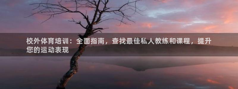 富联娱乐股东构成：校外体育培训：全面指南，查找最佳私